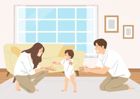 儿童走步