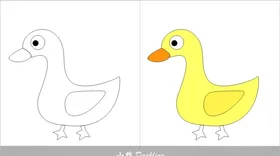 小鸭简笔画
