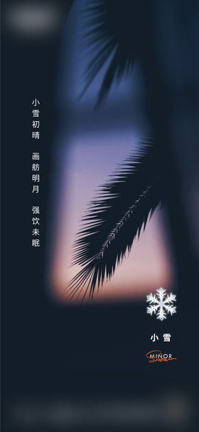 小雪微信海报