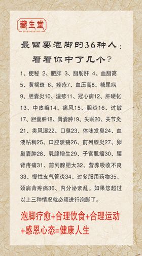 藏生堂海报