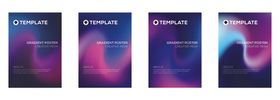 炫彩渐变背景海报模板