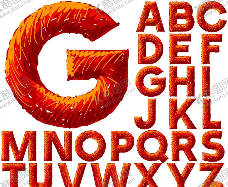 编号：48025910130545295956【酷图网】源文件下载-手绘字母