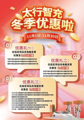 充电桩优惠海报