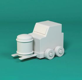 C4D模型作业的叉车车间