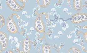 腰果花大牌数码印花设计