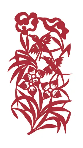 窗花剪纸过年中国风民俗文化