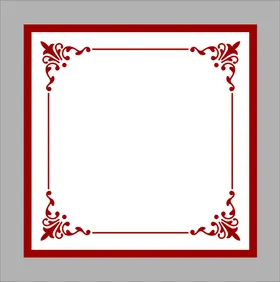 边框医院回字花纹元素