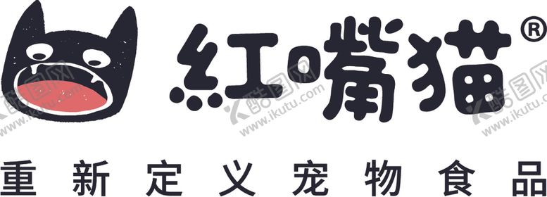 编号：39688305050739255629【酷图网】源文件下载-红嘴猫卡通宠物logo