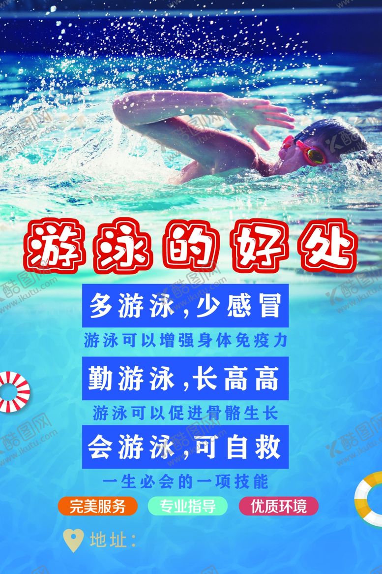 编号：19974102130212348566【酷图网】源文件下载-游泳培训海报