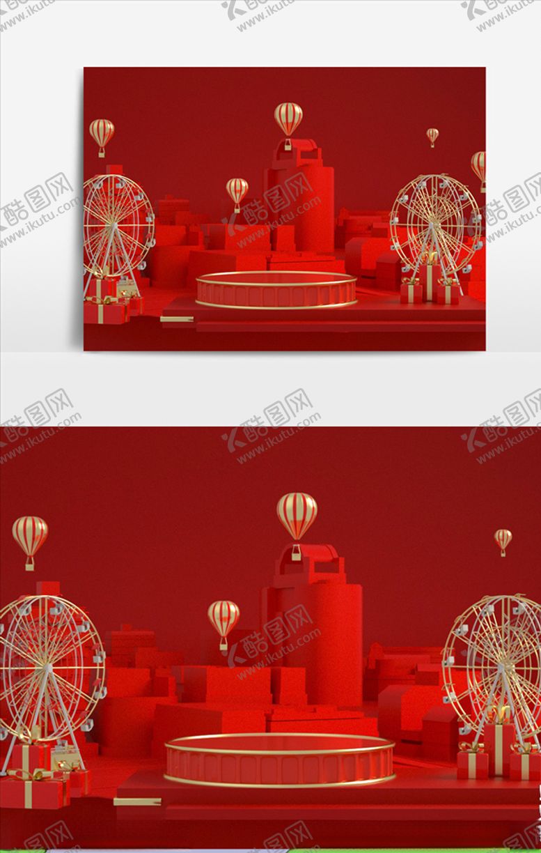 编号：34289411011057158699【酷图网】源文件下载-C4D场景建模