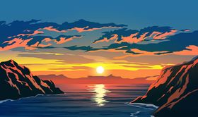夕阳