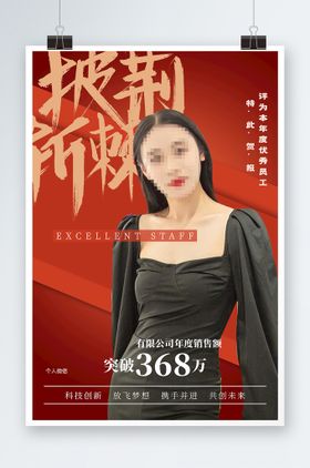 2022优秀员工展板