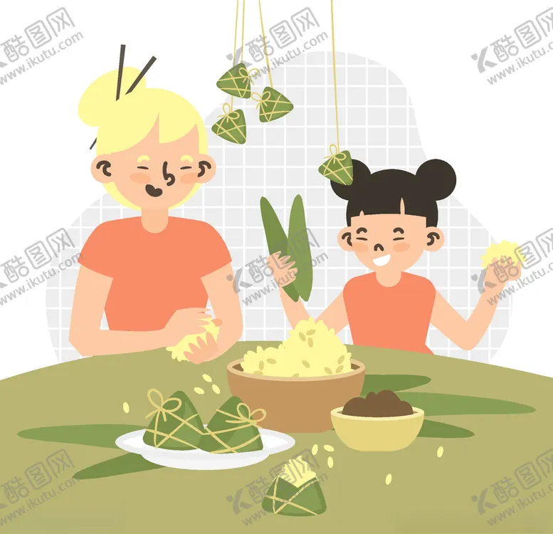 编号：40405403230754492655【酷图网】源文件下载-卡通粽子