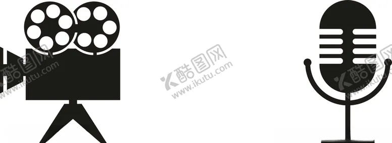 编号：40989206171118002477【酷图网】源文件下载-摄像机话筒麦克风图片