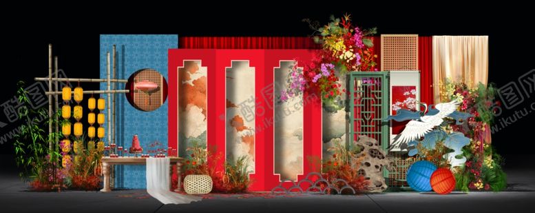 编号：92778411021059336397【酷图网】源文件下载-中式婚礼