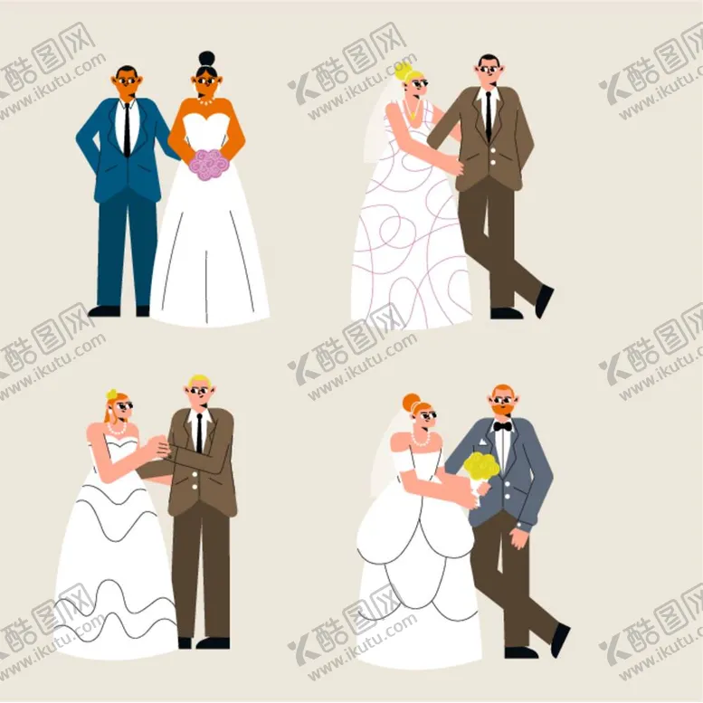 编号：55125912060212301550【酷图网】源文件下载-新郎新娘