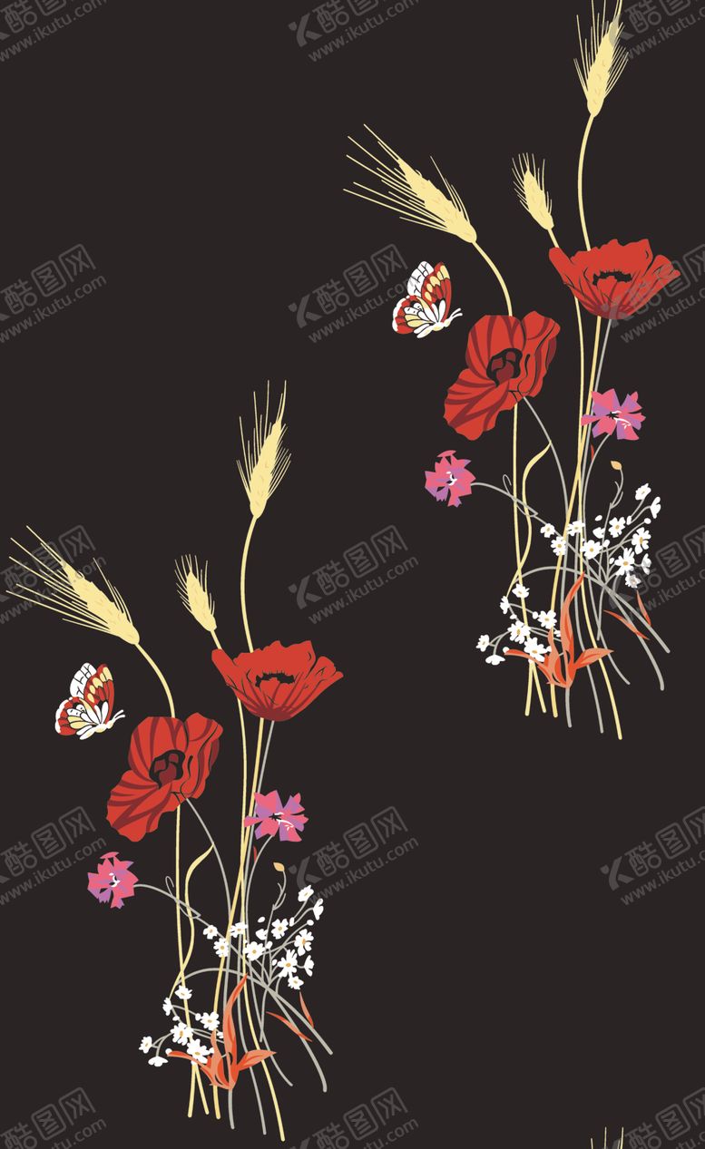 编号：87507305090956072131【酷图网】源文件下载-手绘花