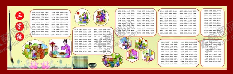 编号：97531407090106206533【酷图网】源文件下载-三字经