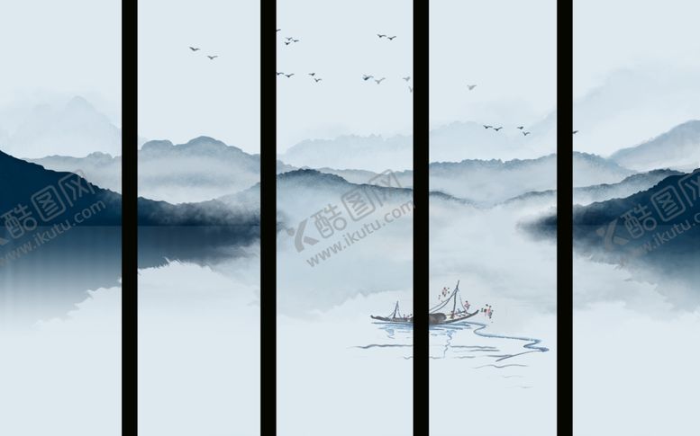 编号：74145005021421453683【酷图网】源文件下载-水墨山水