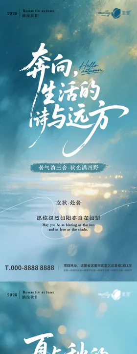 秋天节气海报