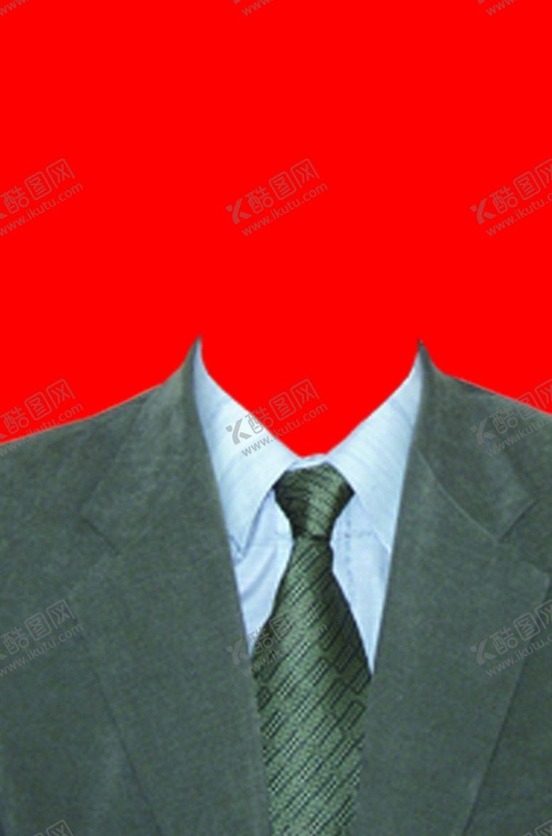 编号：72463410120759254597【酷图网】源文件下载-西装证件照模板