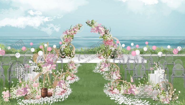 编号：80612601302332213797【酷图网】源文件下载-婚礼舞台仪式区