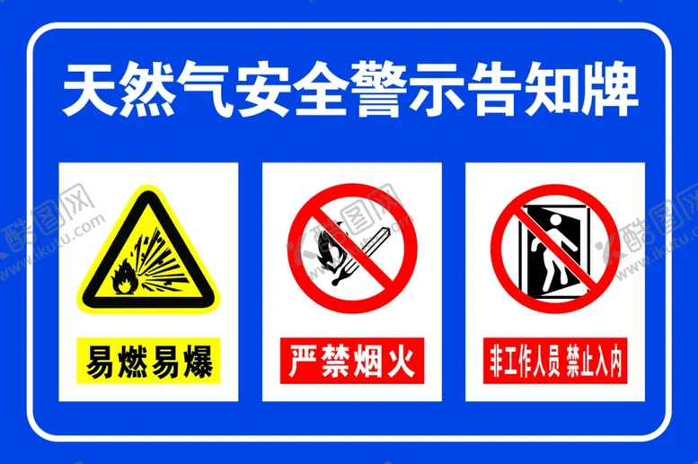 编号：10620001132008261392【酷图网】源文件下载-天然气安全警示告知牌