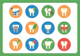 牙科相关图标集合