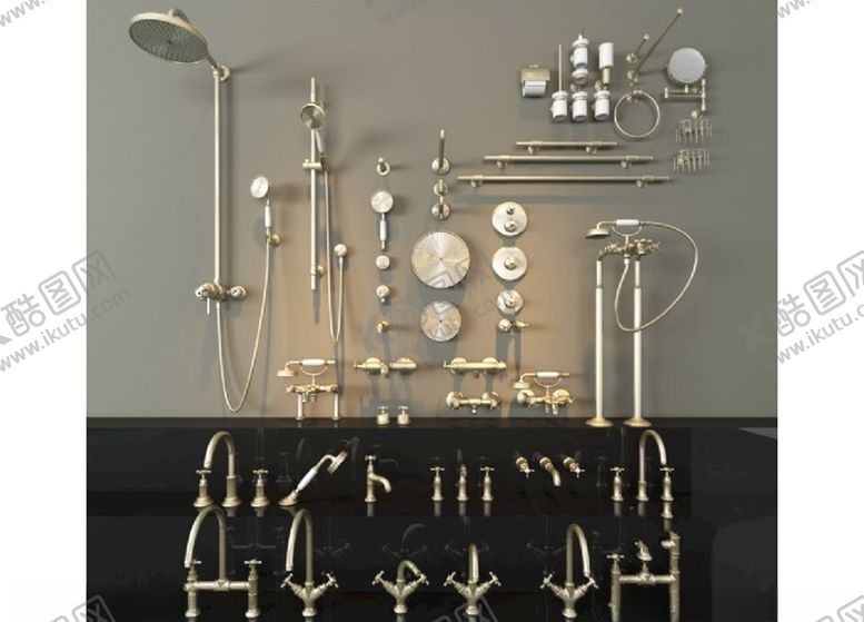 编号：74548209292103198284【酷图网】源文件下载-花洒水龙头毛巾架