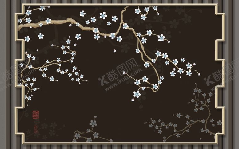 编号：58785609220407525450【酷图网】源文件下载-花鸟工笔画