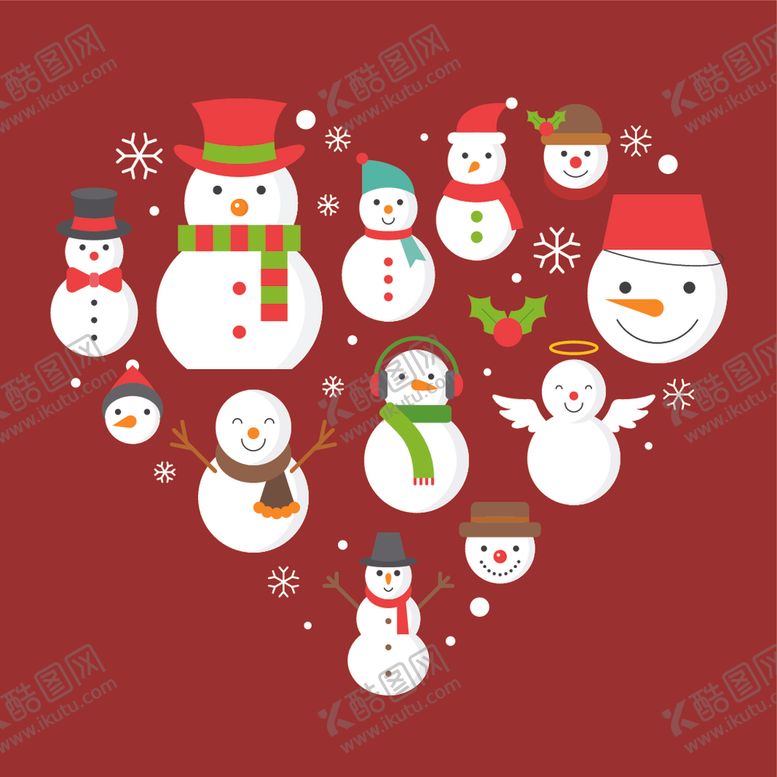 编号：54570907121613305954【酷图网】源文件下载-圣诞雪人