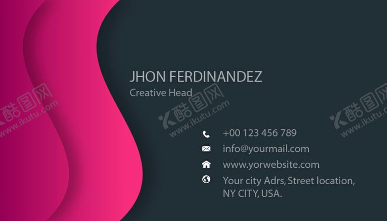 编号：15027709200108001626【酷图网】源文件下载-高端名片