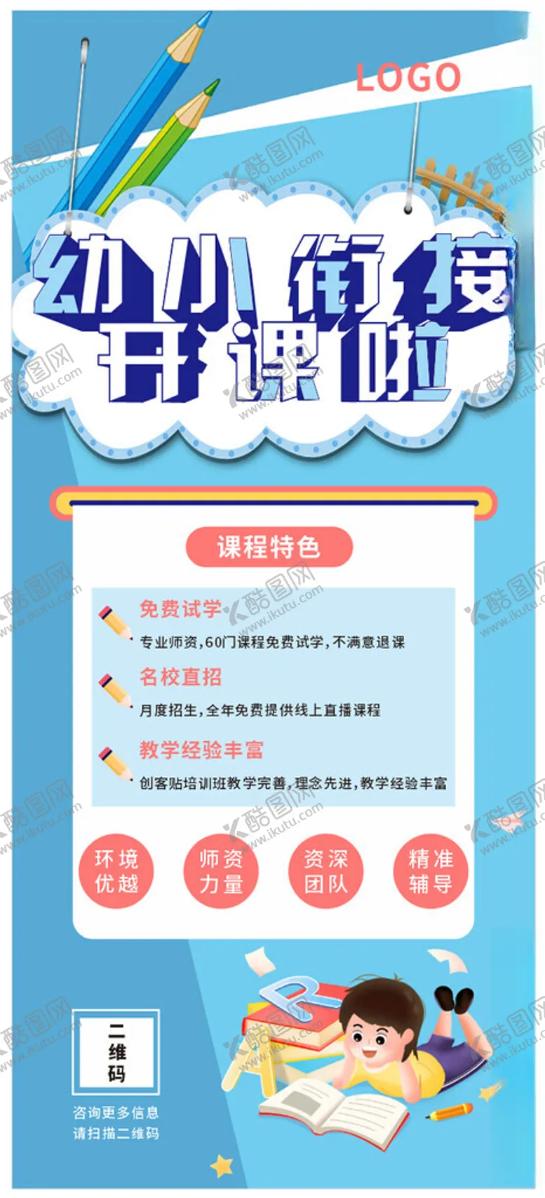 编号：79119902150715282176【酷图网】源文件下载-幼儿园展架