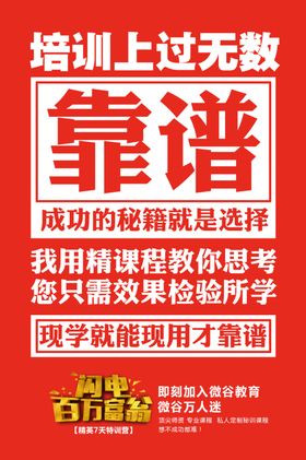 培训海报