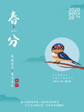 春分海报天露营季素材