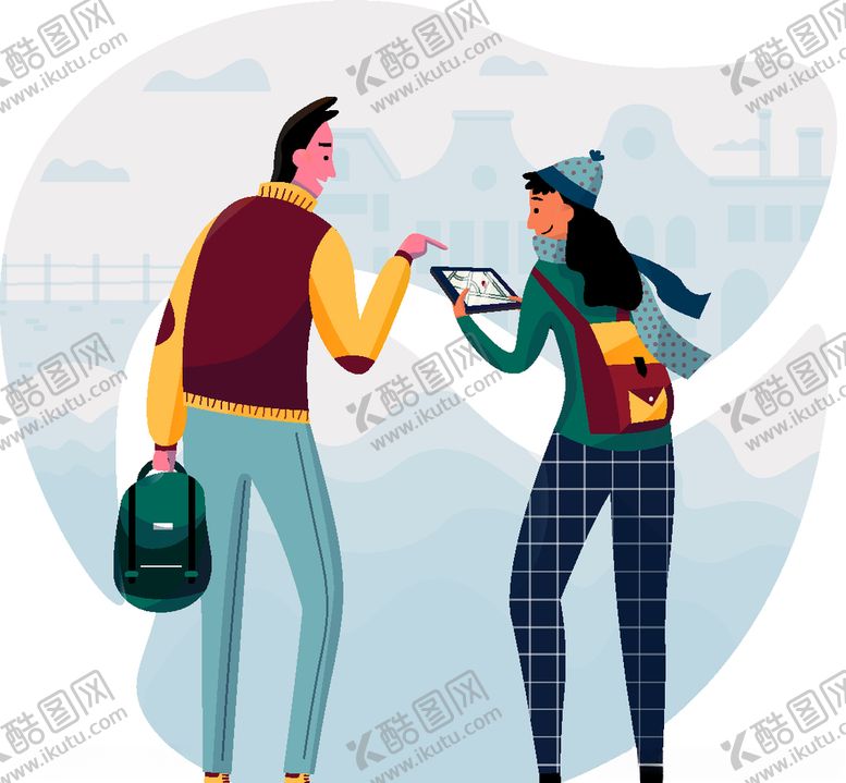 编号：45733905041231045385【酷图网】源文件下载-时尚手绘插画