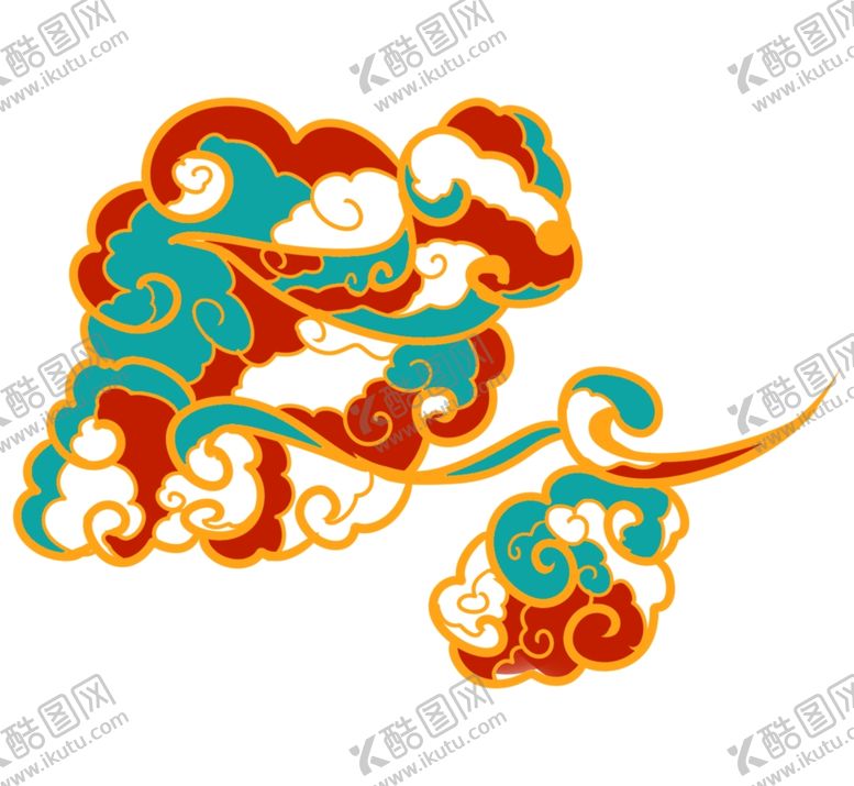 编号：63808602190151237592【酷图网】源文件下载-中国风祥云纹理节日元素