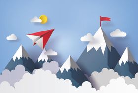 小清新简约创意剪纸海报图片
