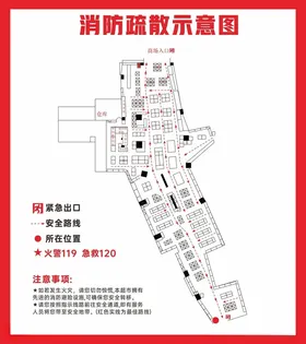 消防疏散示意图