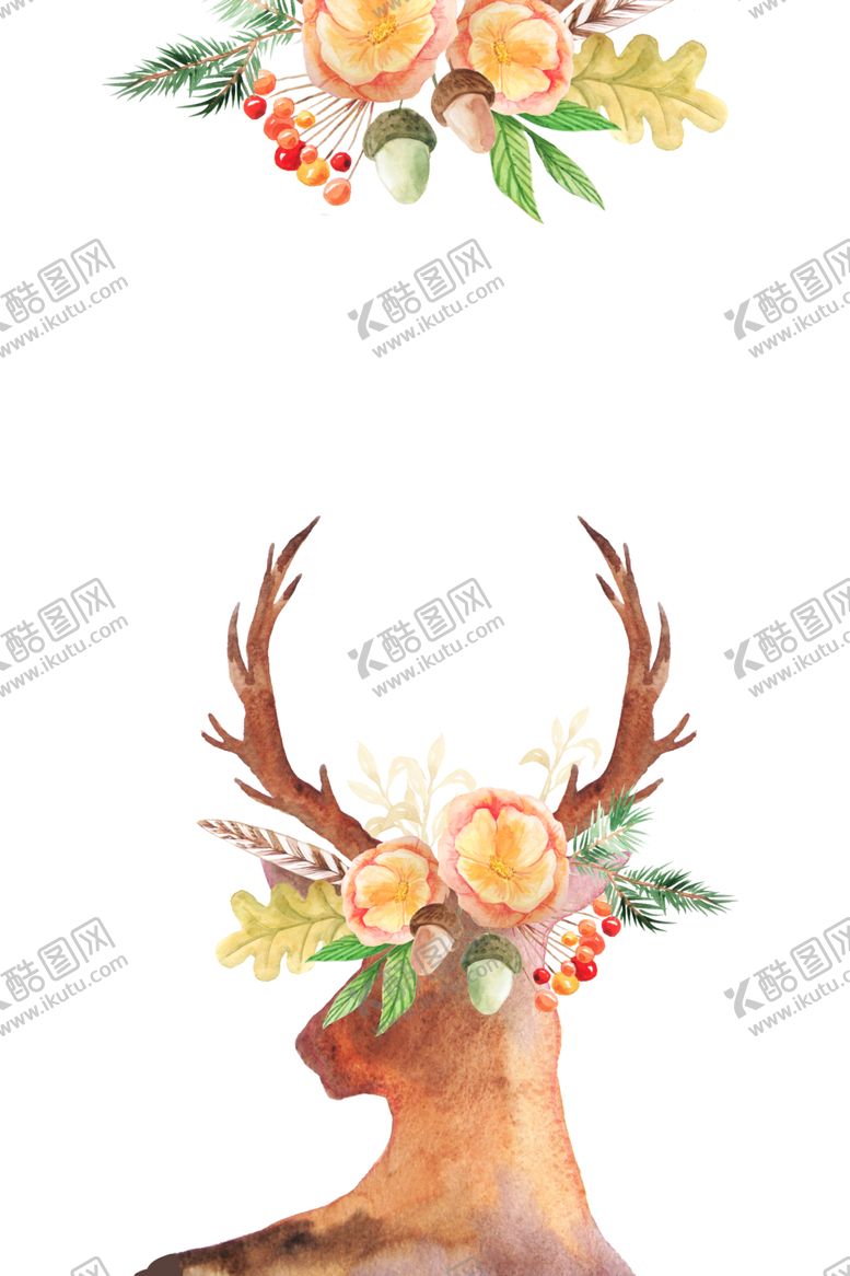 编号：12329009141402321565【酷图网】源文件下载-彩绘植物