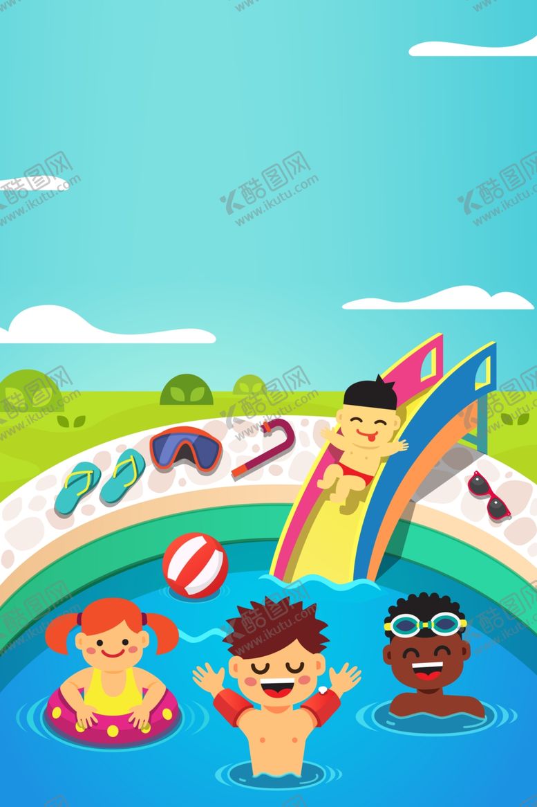 编号：46410602150615082613【酷图网】源文件下载-水上乐园海报