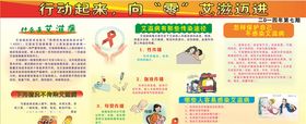 艾滋病健康宣传栏
