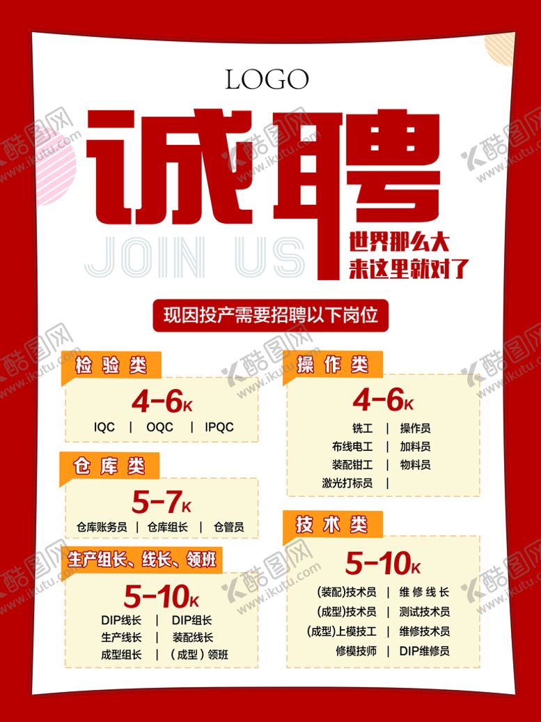 编号：61395009250241099501【酷图网】源文件下载-诚聘