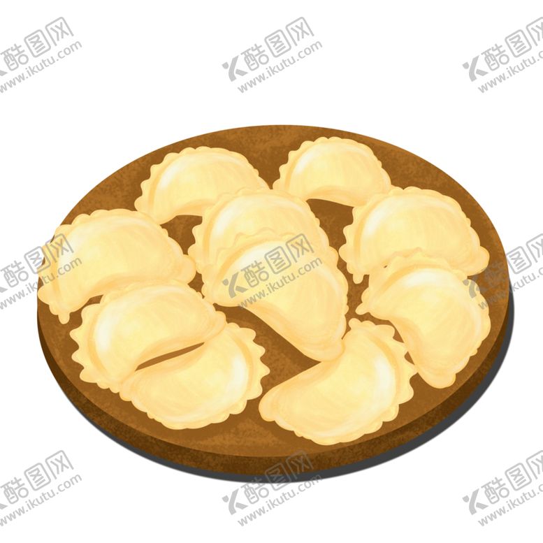编号：55078804111022424303【酷图网】源文件下载-手绘饺子素材