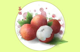 荔枝插画