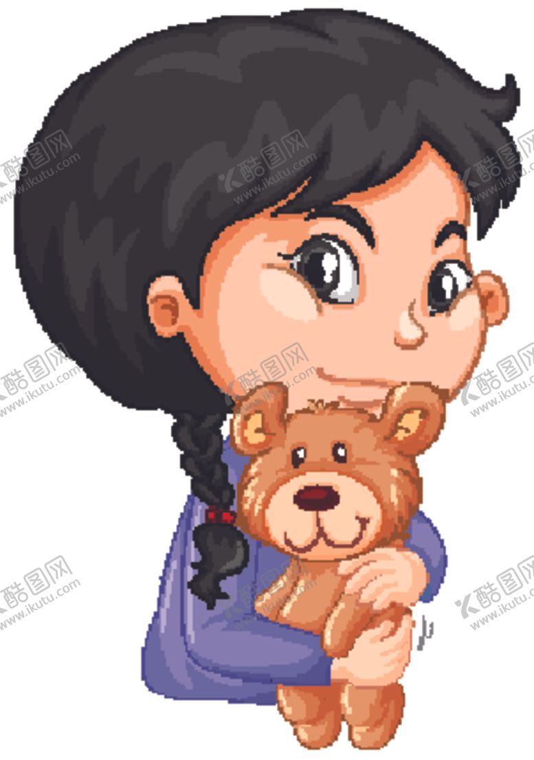 编号：11668505050520017489【酷图网】源文件下载-卡通女孩