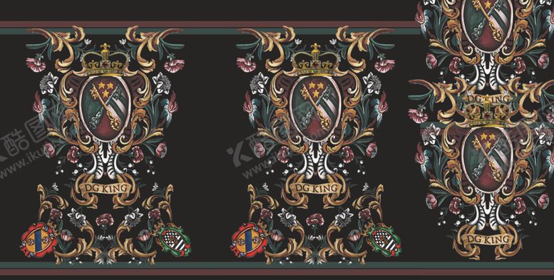 编号：78336609212242268556【酷图网】源文件下载-大牌DG数码印花花纹