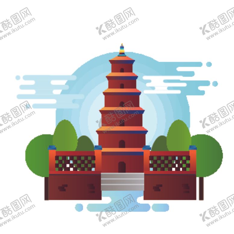 编号：31141207050443366496【酷图网】源文件下载-创意城市地标建筑物插画