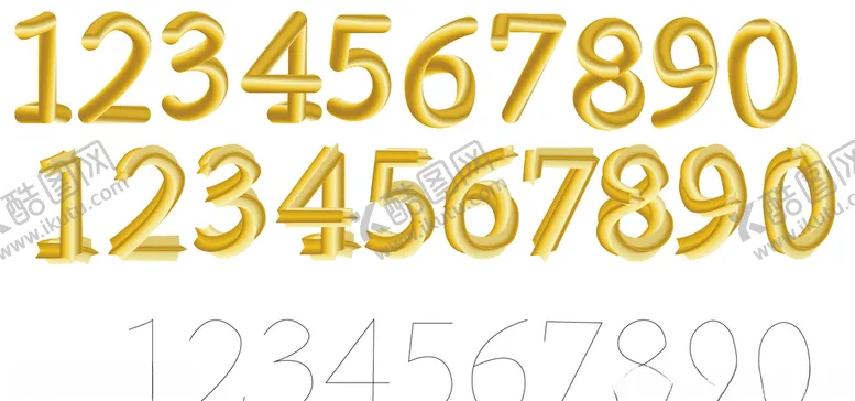编号：72928705080015509115【酷图网】源文件下载-矢量数字