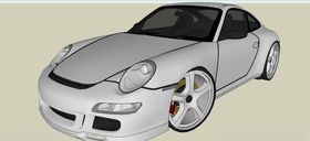 C4D保时捷911
